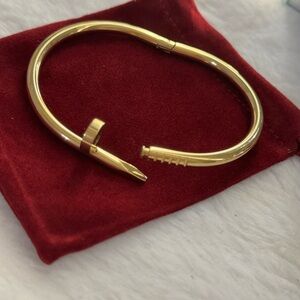 Gold Nail Design Bracelet